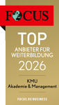 Focus Top Siegel Anbieter für Weiterbildung KMU Akademie